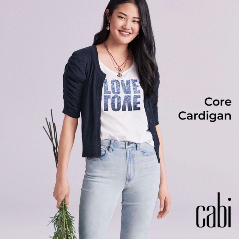 CAbi core cardigan xl navy blue